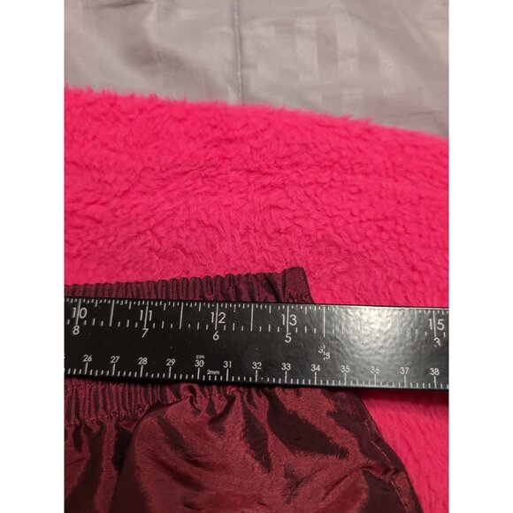 On Your Mark Petites Maroon Vintage Lined Windpants Women's Size PS Zip Hems - Picture 7 of 9